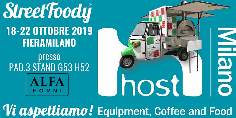 A Host 2019 trovi anche la nostra Ape Pizza, ospite di Alfa Forni